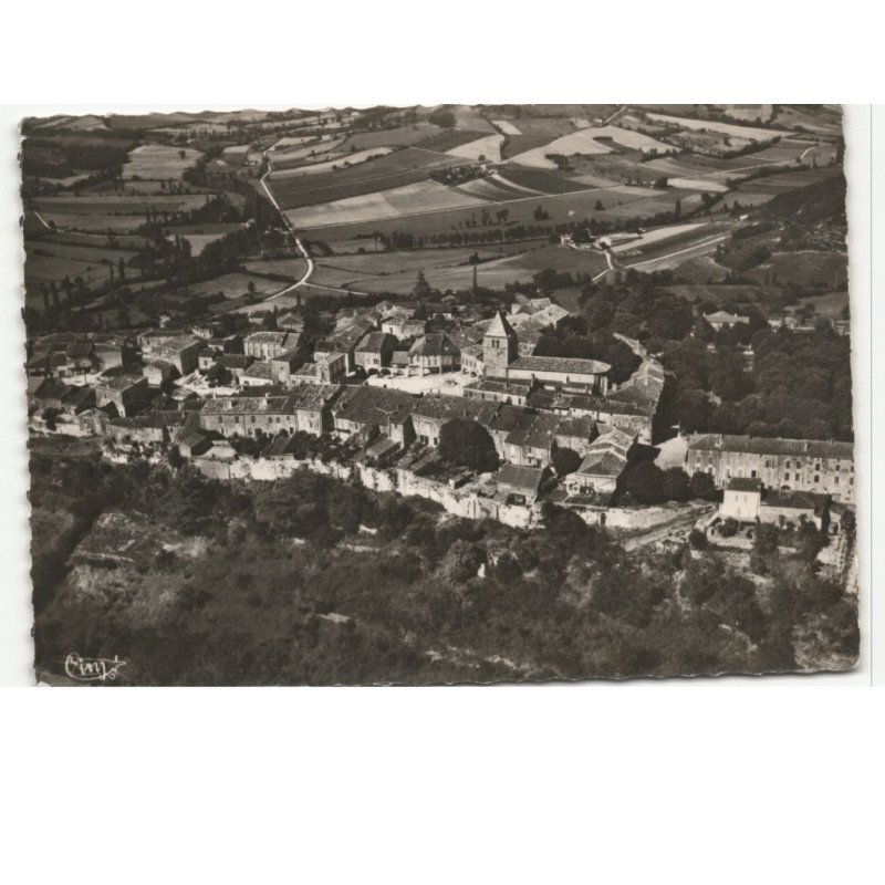BEAUVILLE: vue panoramique vue aérienne 10x15 - très bon état