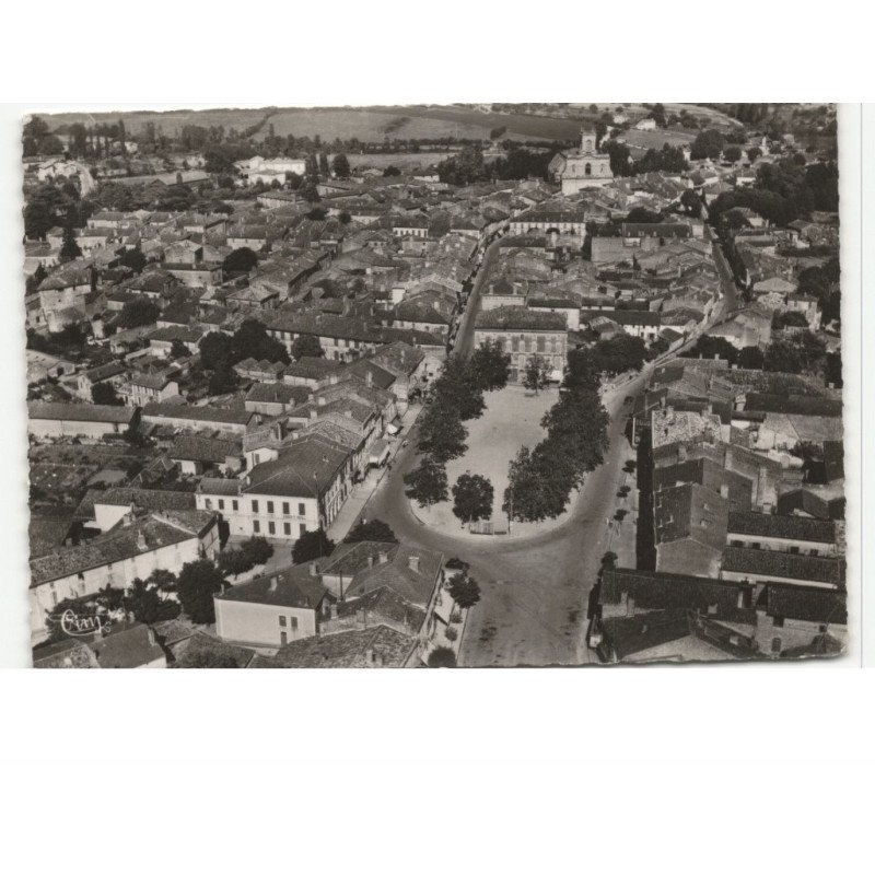 CASTELJALLOUX: vue générale vue aérienne 10x15 - état