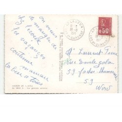 LAUZUN: vue générale vue aérienne 10x15 - très bon état