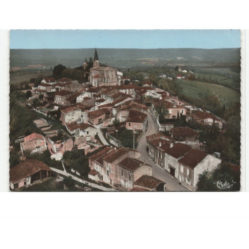 MONTPEZAT: vue générale vue aérienne 10x15 - très bon état