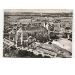 MONFLANQUIN: l'église, vue générale vue aérienne 10x15 - très bon état