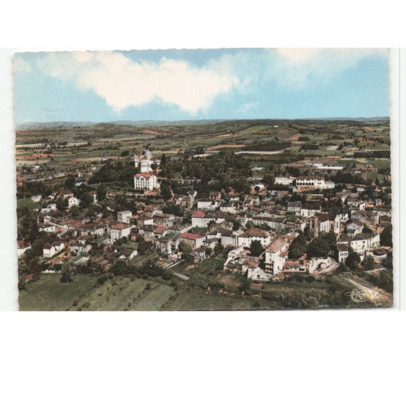 PENNE-D'AGENAIS: vue générale vue aérienne 10x15 - très bon état