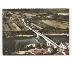 PORT-de-PENNE: SAINT-SYLVESTRE: le pont sur le lot vue aérienne 10x15 - très bon état