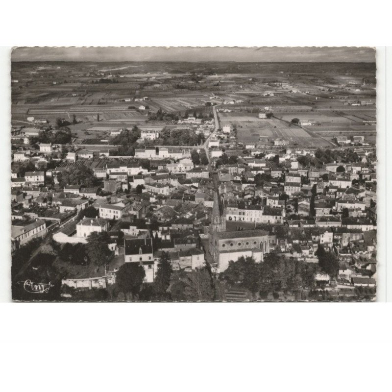 SAINT-BAZEILLE: vue générale vue aérienne 10x15 - très bon état
