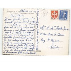 TONNEINS: manufacture de tabac vue aérienne 10x15 - état
