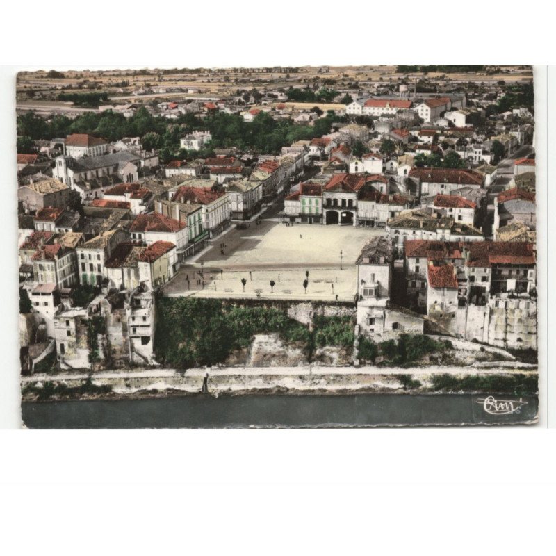TONNEINS: vue générale: vue aérienne 10x15 - très bon état