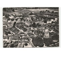 SAINTE-LIVRADE: la rue principale et le centre de la ville vue aérienne 10x15 - état