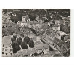 AIGUEPERSE: hôtel de ville et chapelle saint-louis vue aérienne 10x15 - très bon état