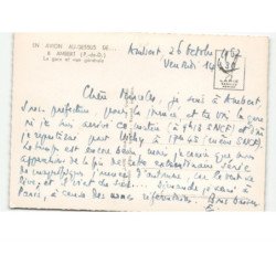 AMBERT: la gare et vue générale vue aérienne 10x15 - très bon état