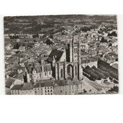 AMBERT: église saint-jean du XVe siècle vue aérienne 10x15 - très bon état