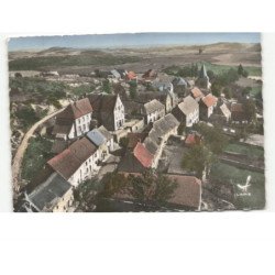 ANZAT-le-LUGUET: vue générale, la grand'rue vue aérienne 10x15 - état