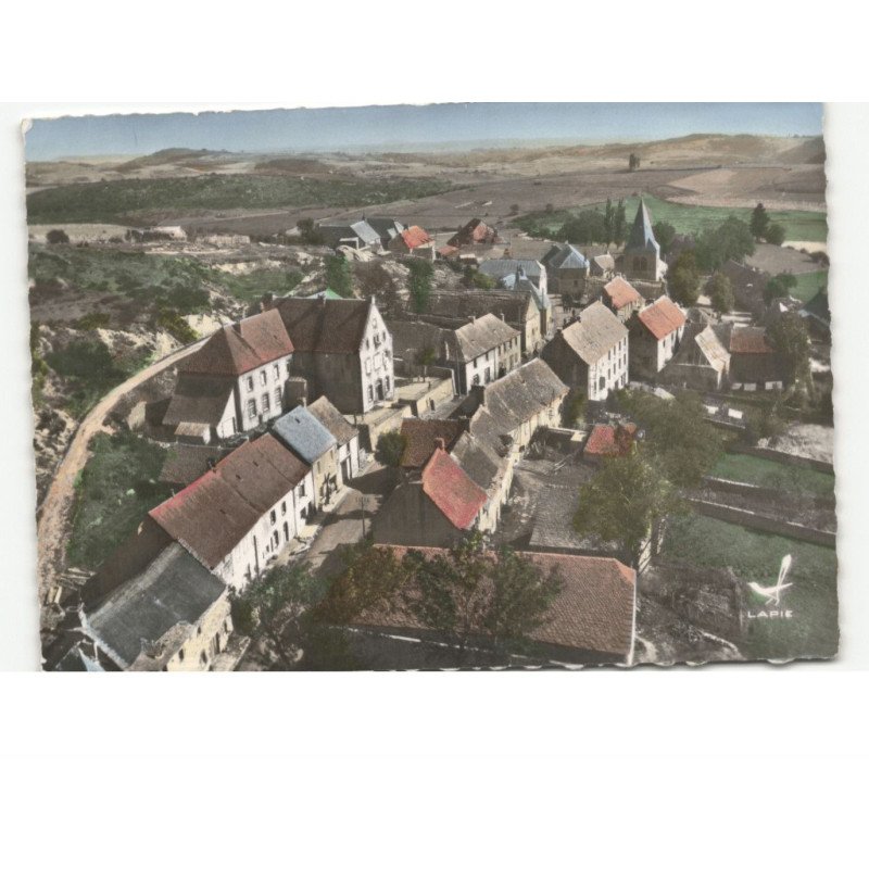 ANZAT-le-LUGUET: vue générale, la grand'rue vue aérienne 10x15 - état