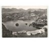 LAC CHAMBON: centre touristique d'auvergne, plage et vue générale vue aérienne 10x15 - très bon état