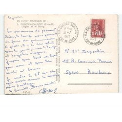 CHAPDES-BEAUFORT: l'église et le bourg vue aérienne 10x15 - très bon état
