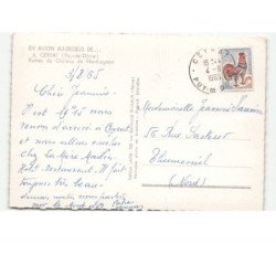 CEYRAT: ruines du château de montrognon vue aérienne 10x15 - très bon état
