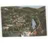 CHATEAUNEUF-les-BAINS: la vallée de la sioule et le château vue aérienne 10x15 - très bon état