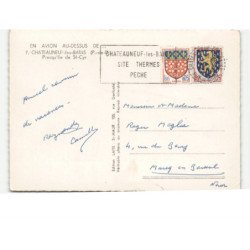 CHATEAUNEUF-les-BAINS: presqu'ile de saint-cyr vue aérienne 10x15 - très bon état