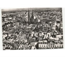 CLERMONT-FERRAND: vue générale et la cathédrale vue aérienne 10x15 - très bon état