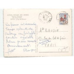 ENVAL: action sociale des armées maison familiale les graviers vue aérienne 10x15 - très bon état