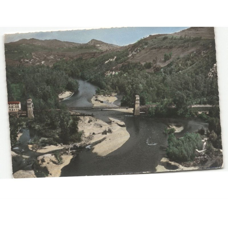 ISSOIRE: le pont de parentignat vue aérienne 10x15 - très bon état