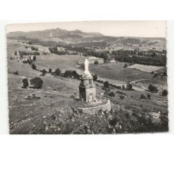 LATOUR-D'AUVERGNE: la vierge de natzy vue aérienne 10x15 - très bon état