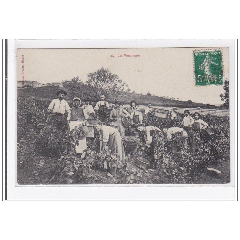 SAONE-et-LOIRE : les vendanges - tres bon etat