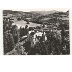 ORCIVAL: le château de cordès vue aérienne 10x15 - très bon état