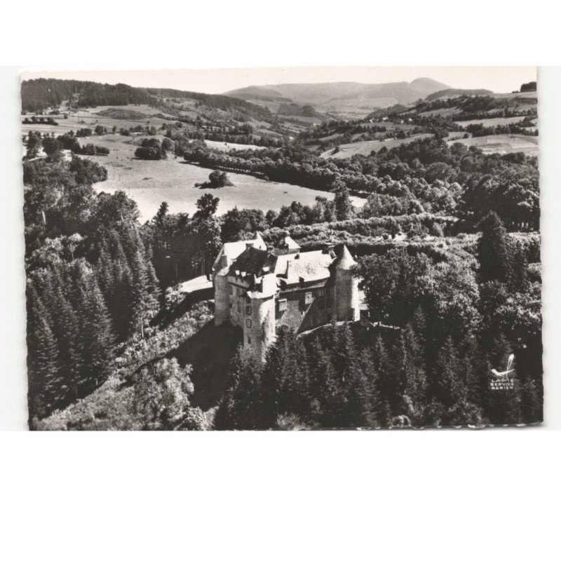 ORCIVAL: le château de cordès vue aérienne 10x15 - très bon état