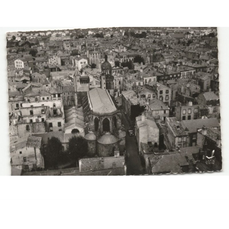 RIOM: notre-dame du marthuret vue aérienne 10x15 - très bon état