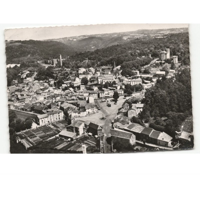 PONTGIBAUD: vue générale vue aérienne 10x15 - état