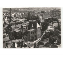 SAINT-AMANT-TALLENDE: château de la tour fondue restauré en 1890 vue aérienne 10x15 - très bon état