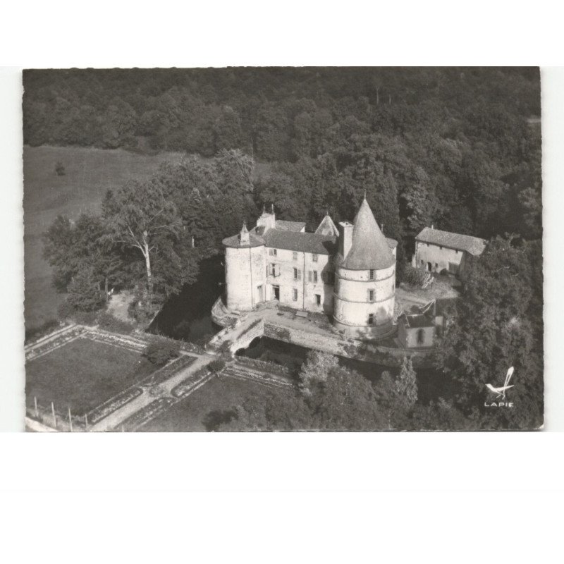 SAINT-DIER: château des martinanches vue aérienne 10x15 - très bon état