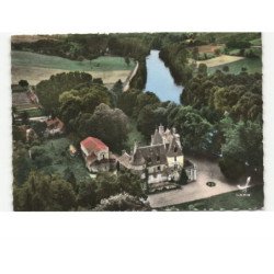 SAINT-QUINTIN: château de saint-quintin vue aérienne 10x15 - très bon état
