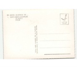 SAINT-GENES-CHAMPESPE: l'école vue aérienne 10x15 - très bon état