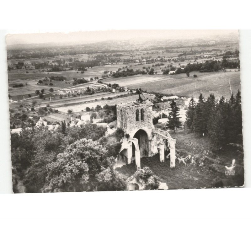 VERTAIZON: ruines de l'ancienne église vue aérienne 10x15 - très bon état