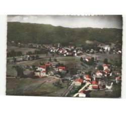 SAUVESSANGES: vue générale et la valette vue aérienne 10x15 - très bon état