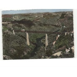 PUY-de-DÔME: viaduc des fades et gorges de la sioule vue aérienne 10x15 - très bon état
