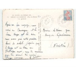 VERNET-la-VARENNE: vue générale vue aérienne 10x15 -  état