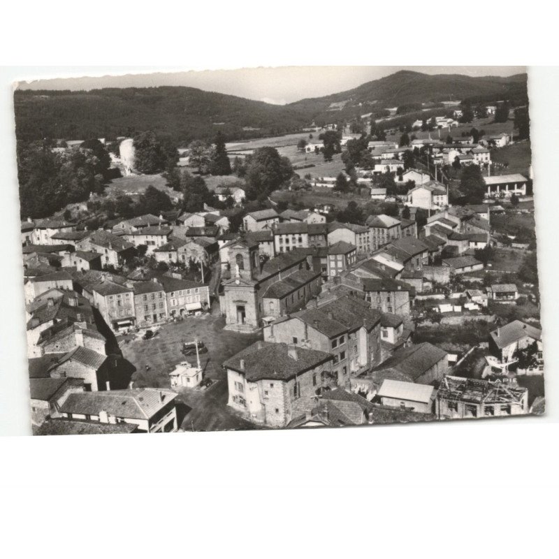 VIVEROLS: place de l'église vue aérienne 10x15 - très bon état