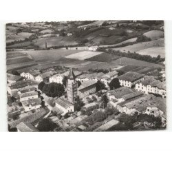 AINHOA: vue générale, l'église vue aérienne 10x15 - très bon état