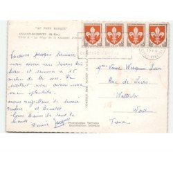 ANGLET-BIARRITZ: la plage de la chambre d'amour (?) vue aérienne 10x15 - très bon état