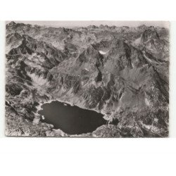 PYRENEE-ATLANTIQUES: lac d'artouste, pic d'arrious, pic du midi d'ossau vue aérienne 10x15 - très bon état