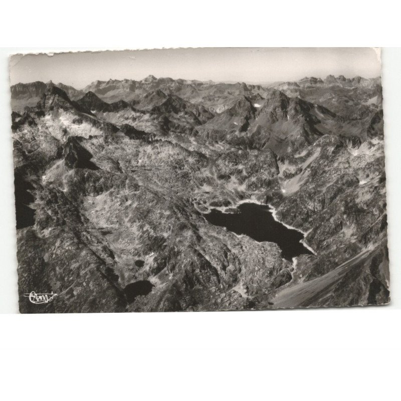 PYRENES-ATLANTIQUES: lac de miguelou vue aérienne 10x15 - état