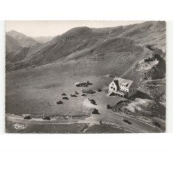 PYRENES-ATLANTIQUES: col d'aubisque, l'hôtel d'aubisque vue aérienne 10x15 - très bon état