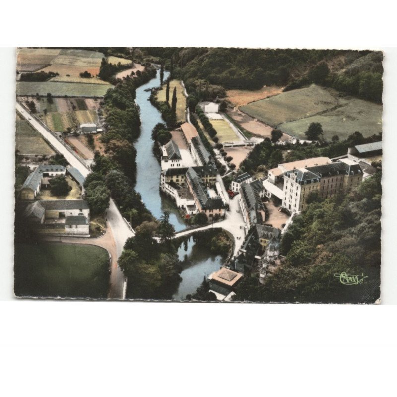 BETHARRAM: le pont de lierre, le collège, le gave vue aérienne 10x15 - très bon état