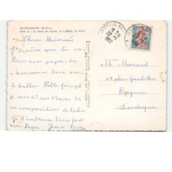 BETHARRAM: le pont de lierre, le collège, le gave vue aérienne 10x15 - très bon état