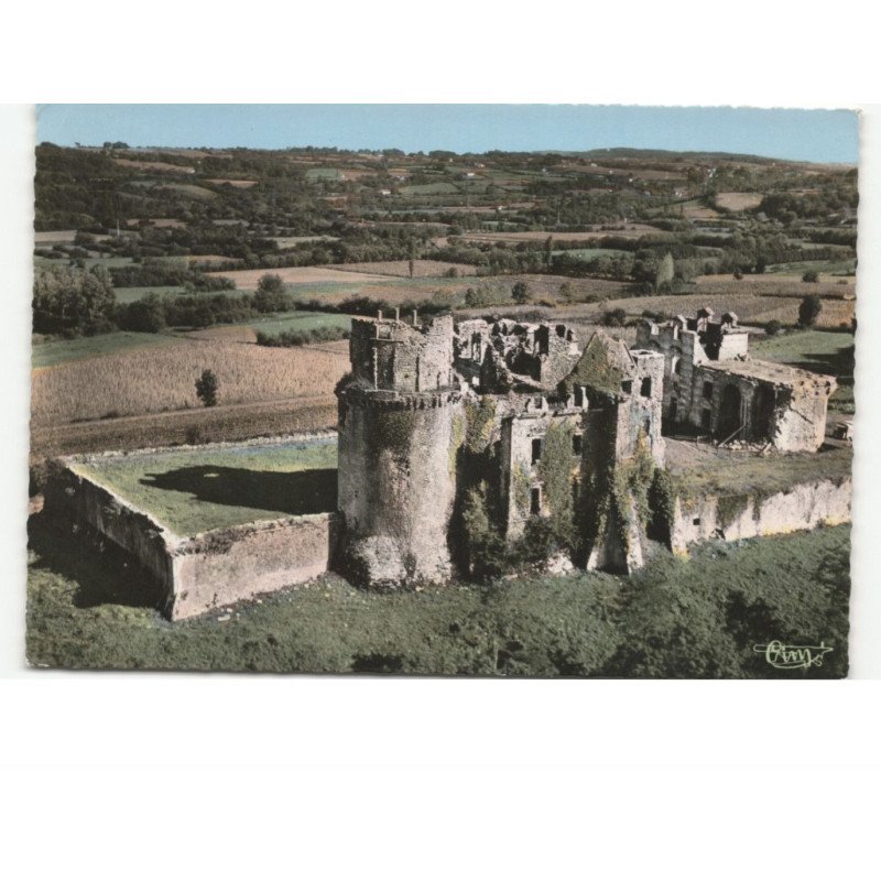 BIDACHE: château des ducs de gramont XIe siècle vue aérienne 10x15 - très bon état