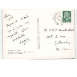 BIDACHE: château des ducs de gramont XIe siècle vue aérienne 10x15 - très bon état