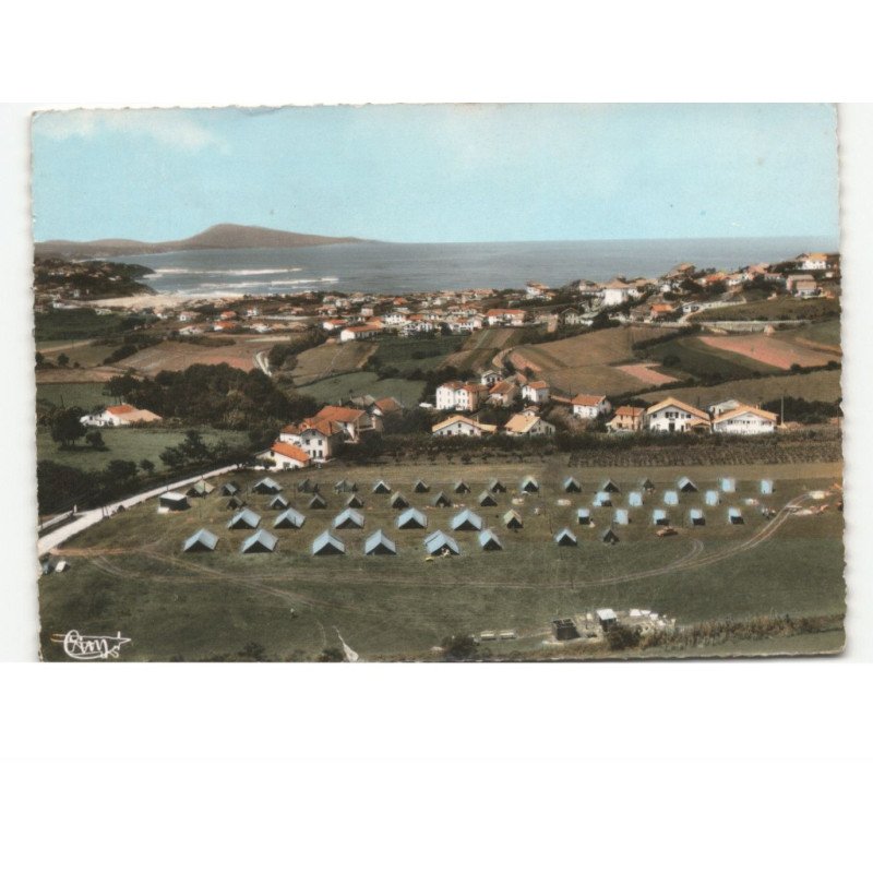 BIDART: vue générale et le camping E.D.F. vue aérienne 10x15 - très bon état