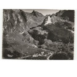 HAUTES-PYRENES: route d'argèles à laruns vue aérienne 10x15 - très bon état